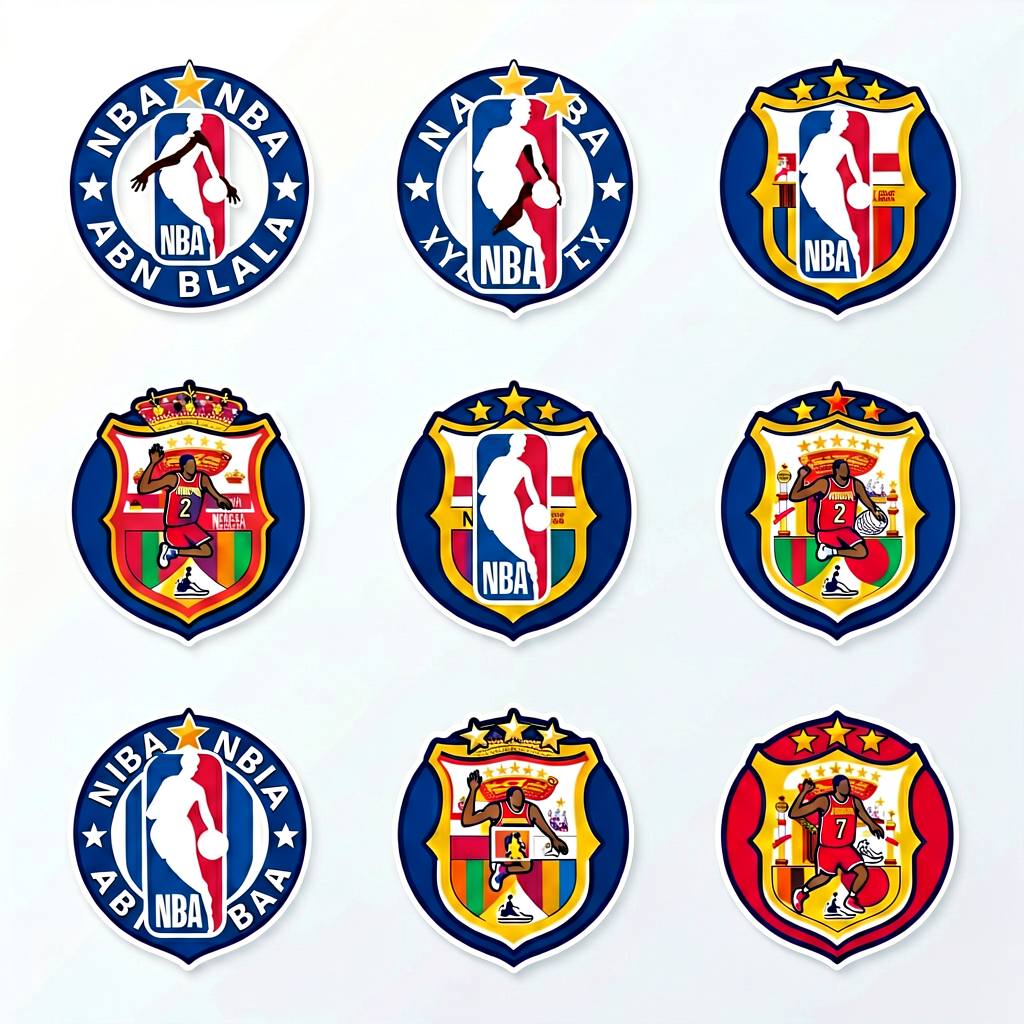 NBA篮球联赛标志球队徽章集合